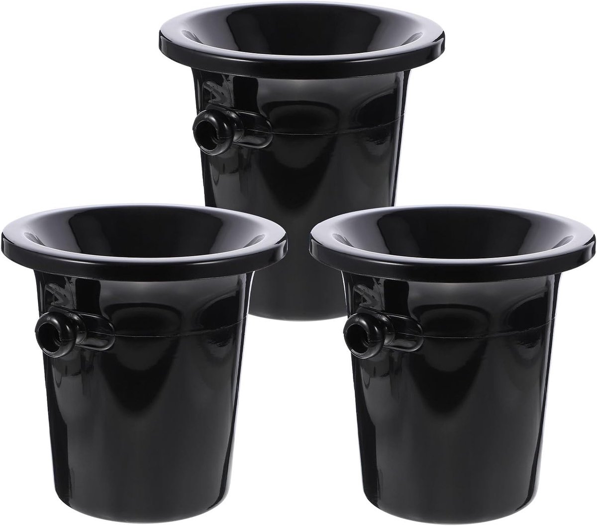 Wijnproeverij Spitbuckets Set van 3 - Plastic Wijnkoeler met Dubbele Handgreep - Ideaal voor Wijnproeverijen - ShopVlot