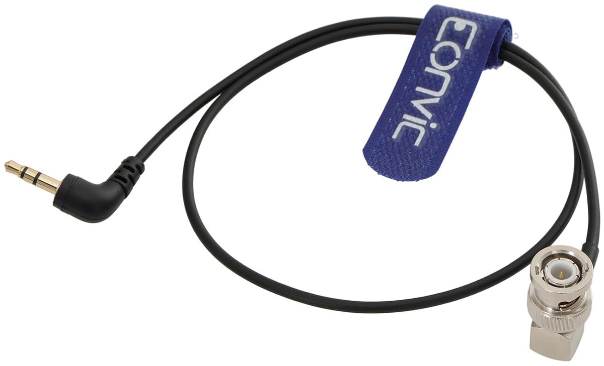 BNC tijdcode kabel 50cm - 3.5mm TRS naar BNC - Male connector - Verbind Tentacle Sync generator - ShopVlot