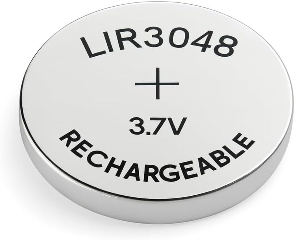 Button cell batterij 3.7V 280mAh - oplaadbaar - hoge capaciteit - geschikt voor diverse apparaten - ShopVlot