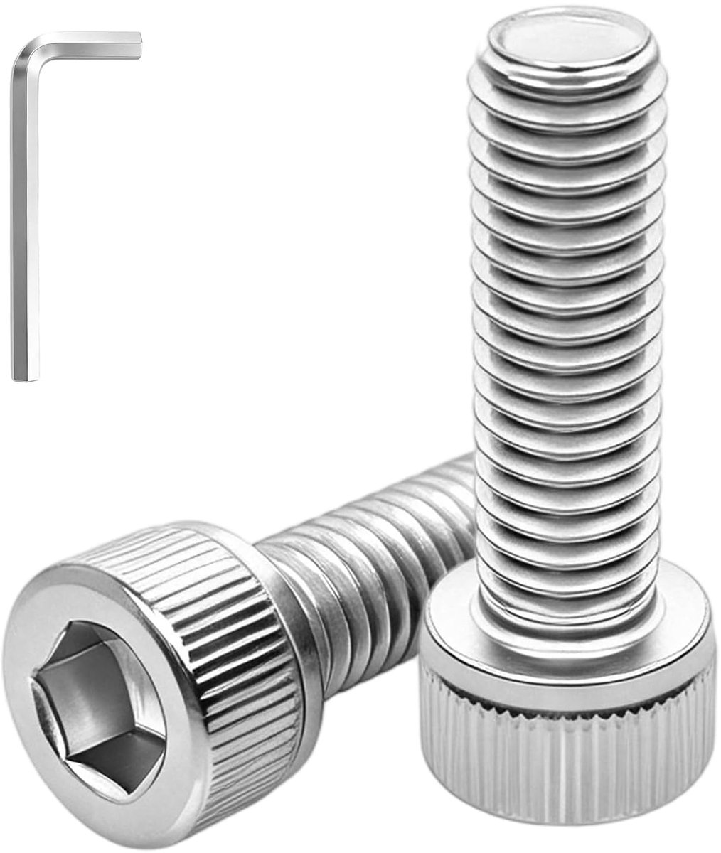 Cilinderschroeven M6 x 20 mm - Roestvrij staal - Inclusief inbussleutel - Voor meubels en doe-het-zelvers - ShopVlot