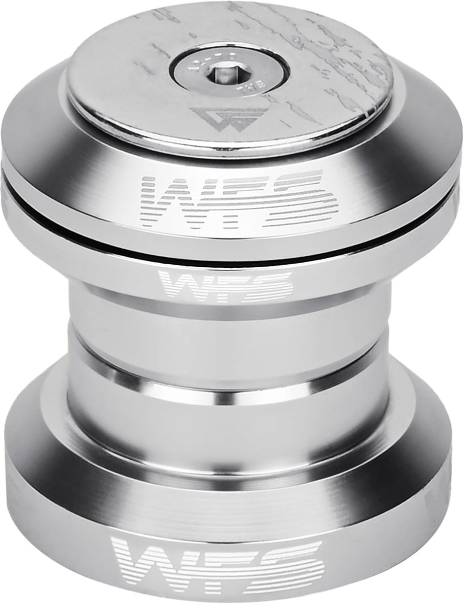 MTB Road headset 1-1/8" - CNC aluminium - zilver - Lichtgewicht en duurzaam - ShopVlot