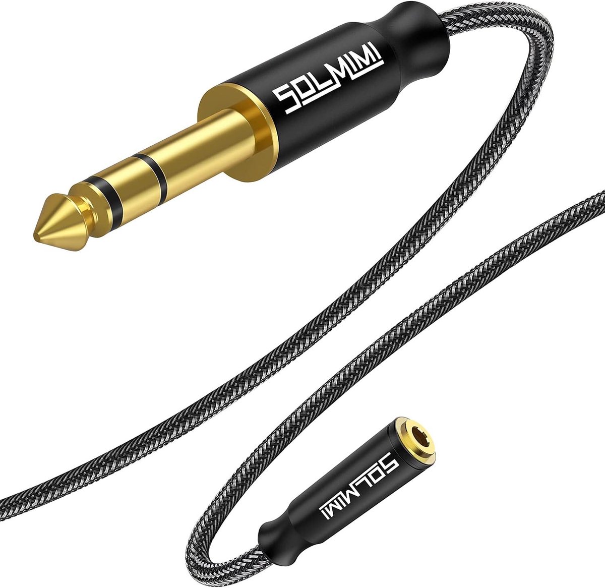 Jack adapter 6.35mm naar 3.5mm - 0.3m - veelzijdig - ideaal voor muziekproductie - ShopVlot