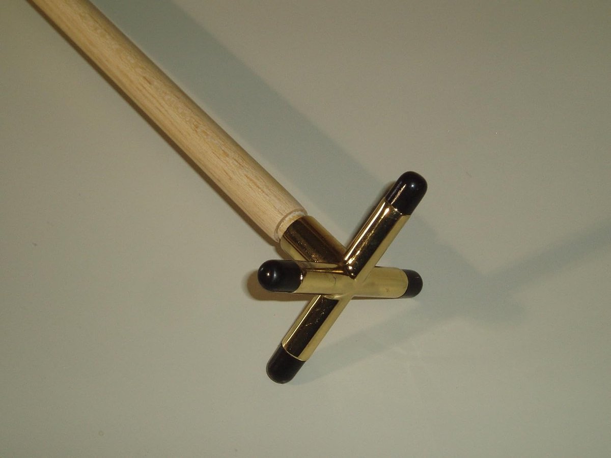 Bridge rest stick 57" - messing cross rest - hoogwaardig - voor stabiele ondersteuning - ShopVlot