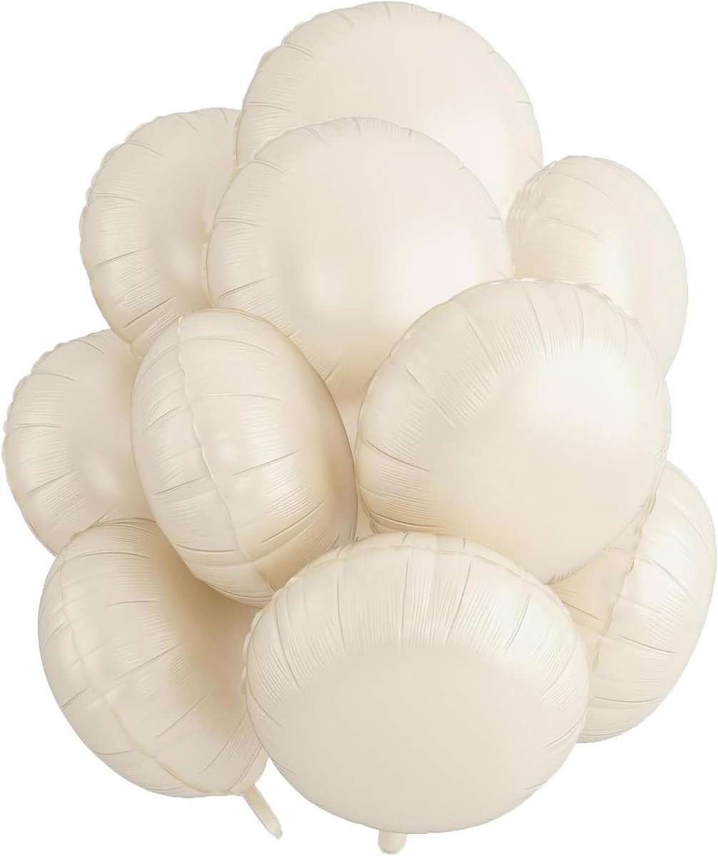 Ronde folieballonnen 45 cm - Blauwe ronde ballonnen - 10 stuks - Perfect voor feestdecoratie - ShopVlot