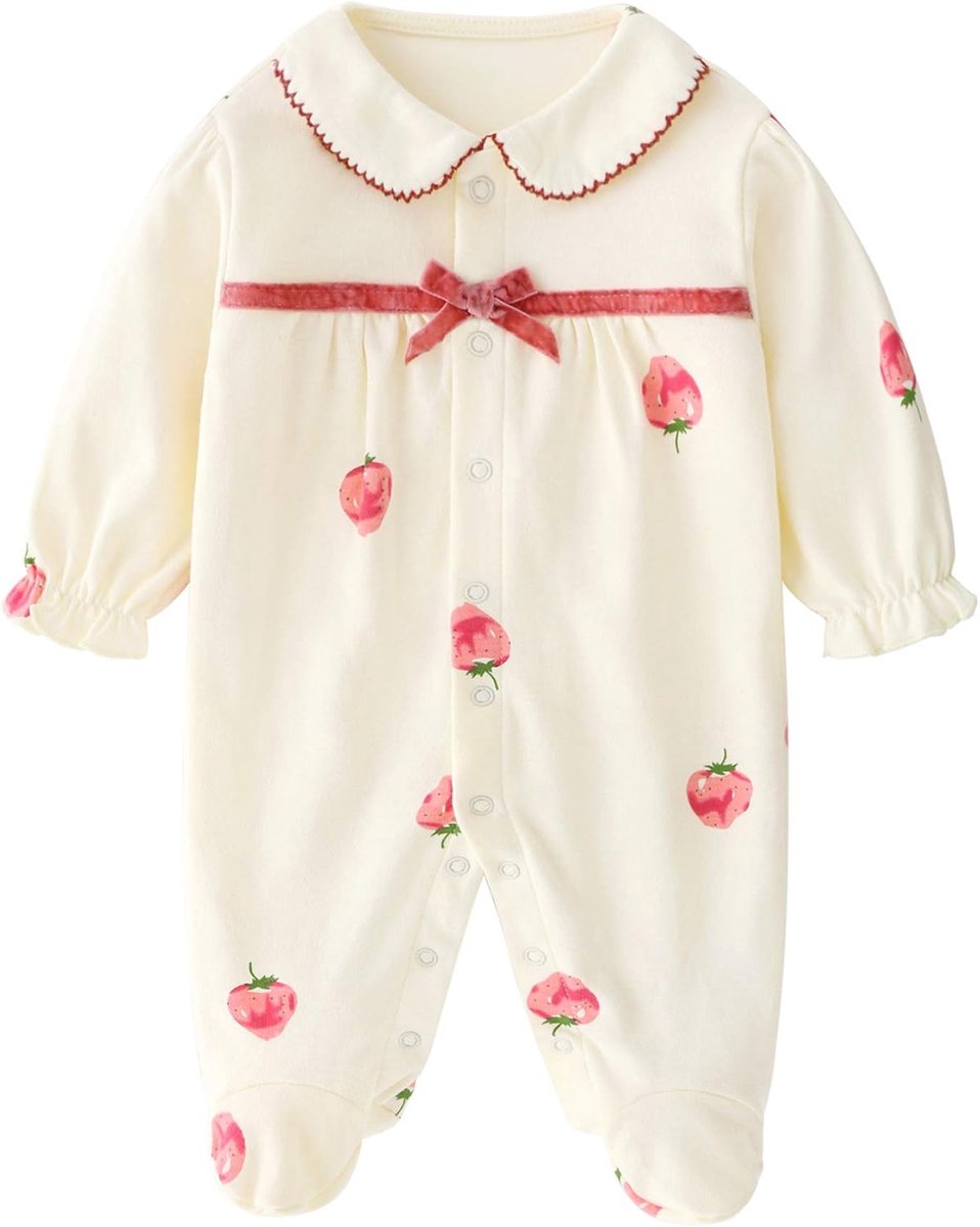 Baby bodysuit 0-12 maanden - katoen - lange mouwen - comfortabel voor elke dag - SnelShoppen