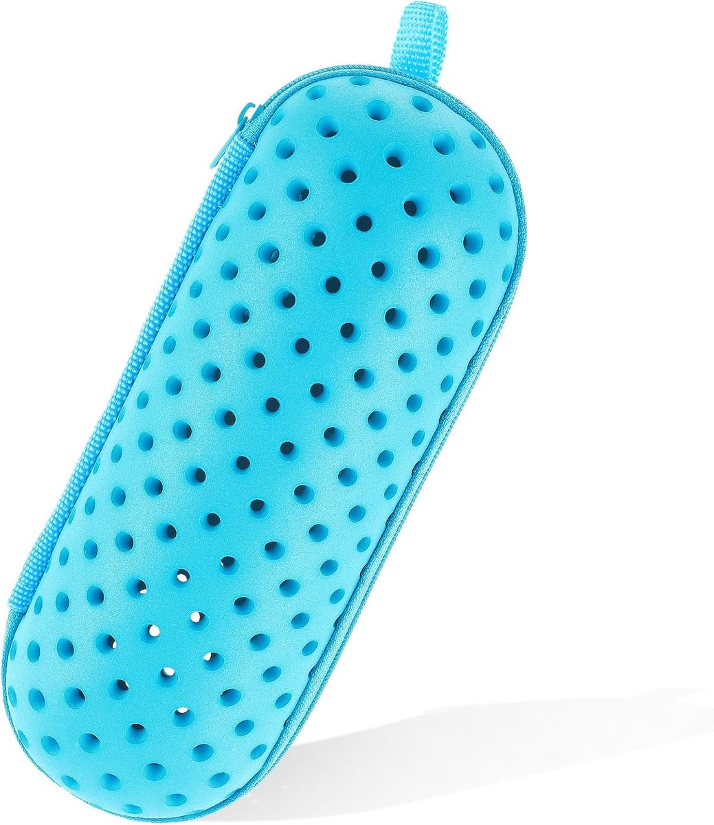 Zwembril etui - hard case - met rits en afvoergat - ideaal voor water sporten - SnelShoppen