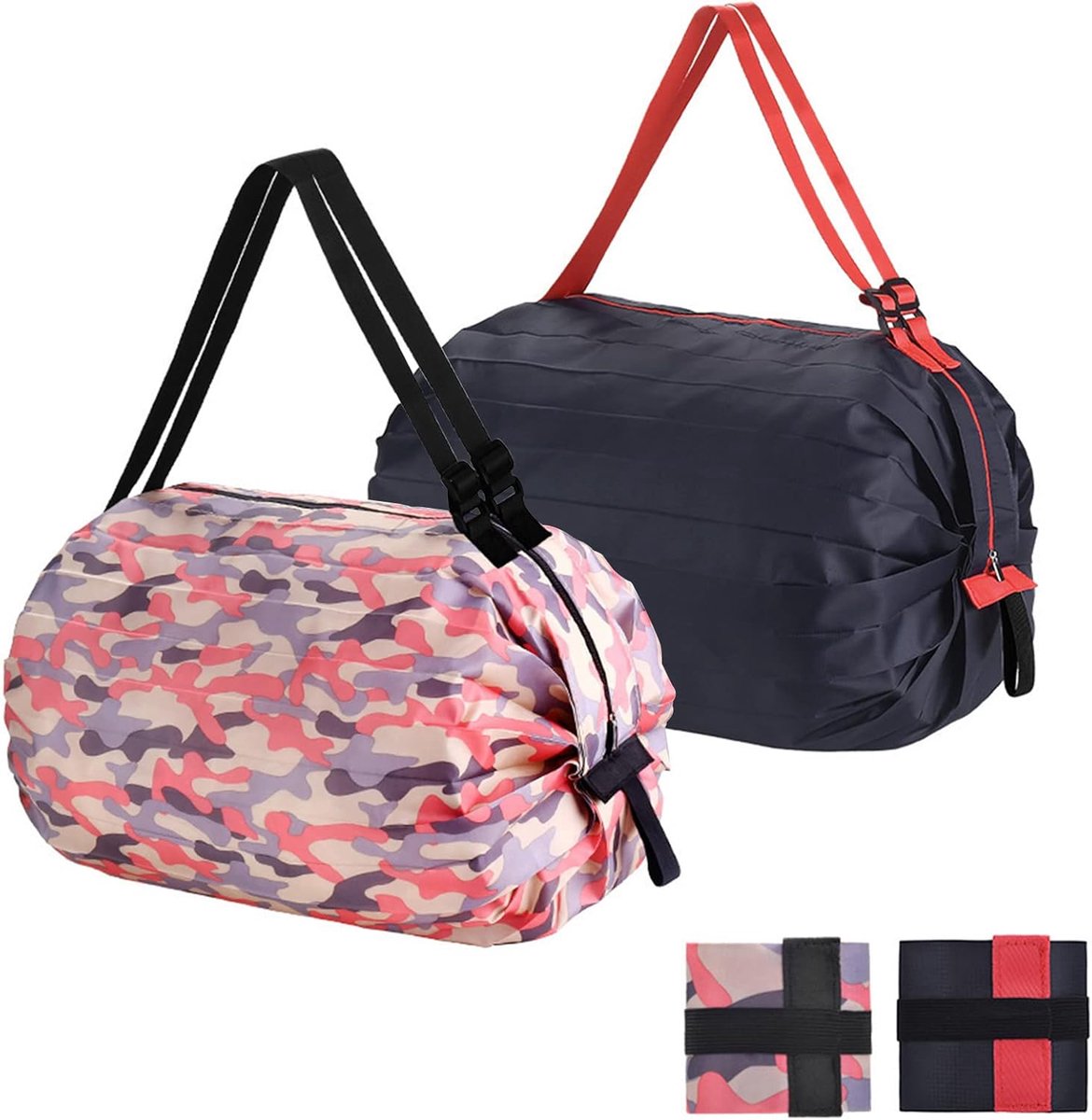 Shopping Bag 15 kg - Vouwbaar - Met rits - Ideaal voor boodschappen - SnelShoppen