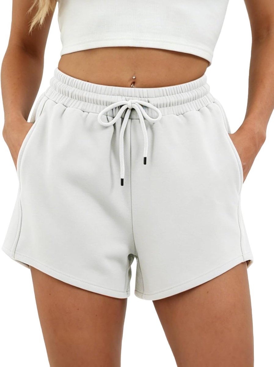 Dames sportshorts - katoenen zomerhardloopshorts - met zakken - ideaal voor yoga en fitness - SnelShoppen