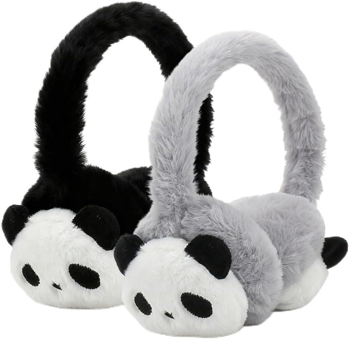 Oorkappen voor Kinderen 2-Pack - Panda Patroon - Pluche Oorkappen - Ideaal voor Buitenactiviteiten - SnelShoppen