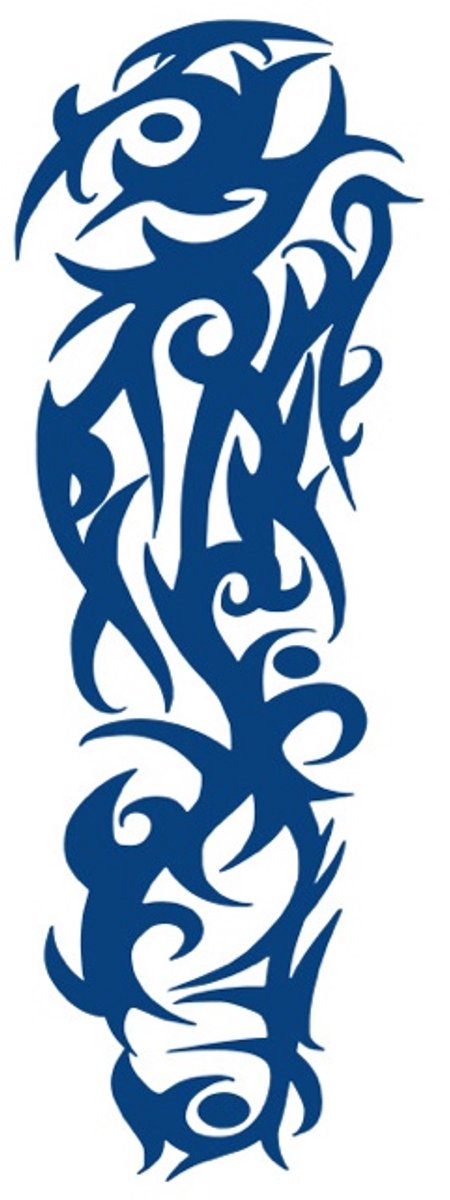 Tijdelijke sleeve tattoo tribal Wild Ember 2 weken