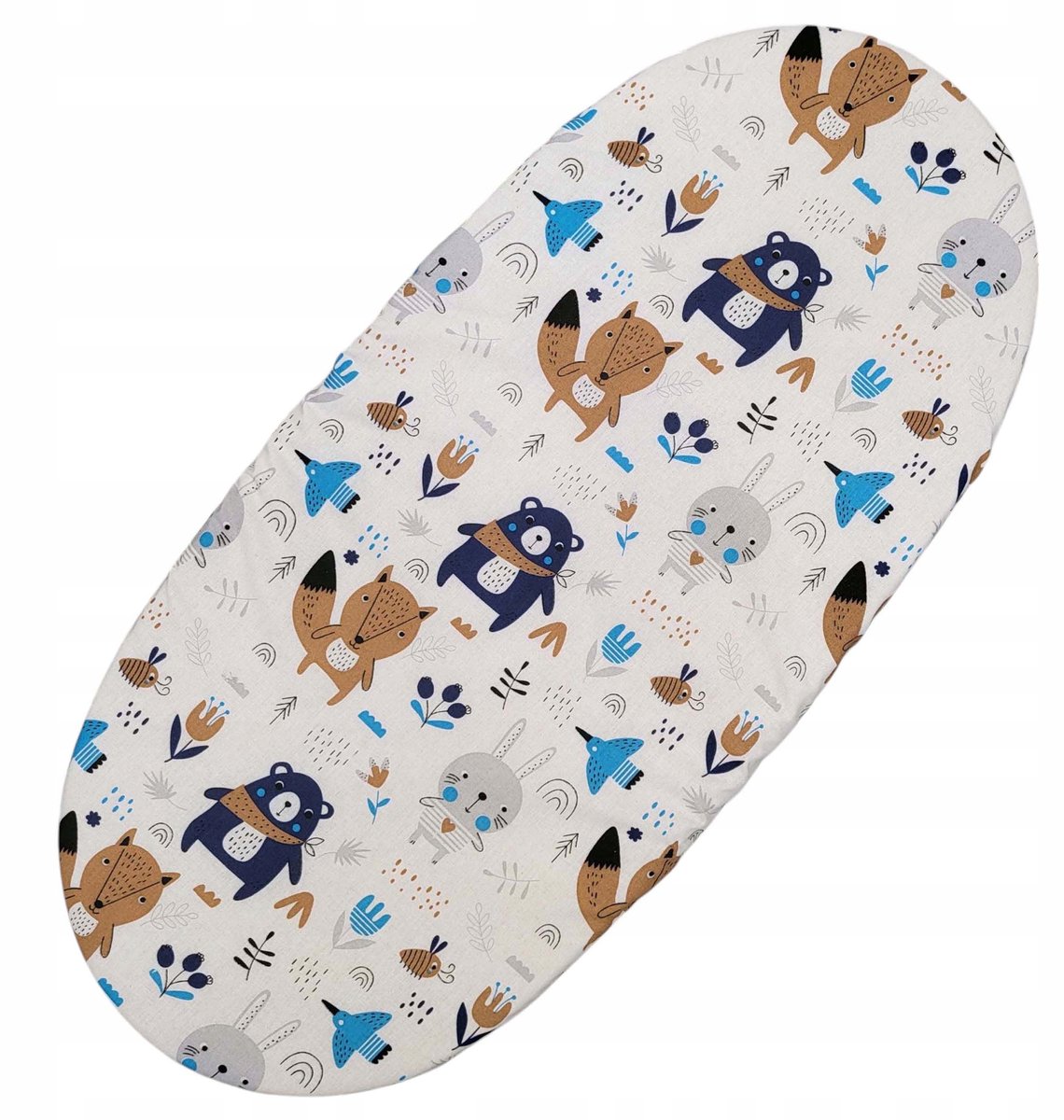 Hoeslaken 75x35 cm voor wieg/kinderwagen, 100% katoen