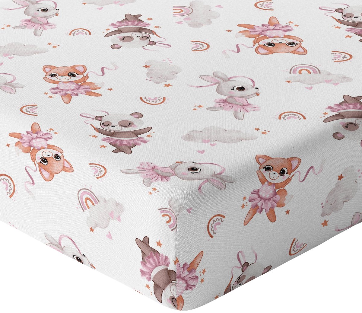 Hoeslaken met elastiek 90x40cm, 100% dik katoen, merkloos