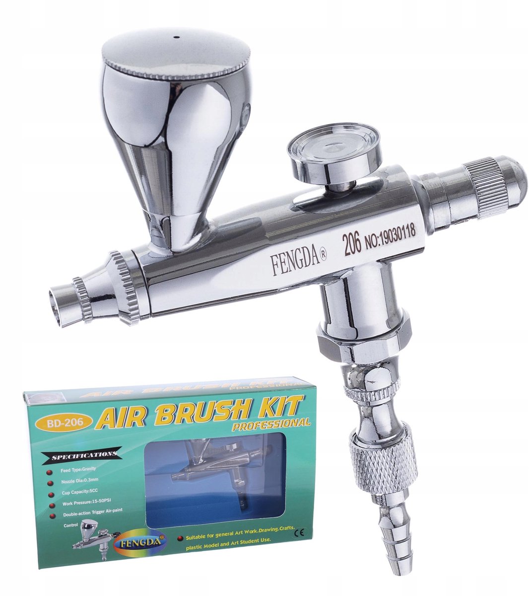 Airbrush-precisie 0,5 mm - Ideaal voor modelbouw