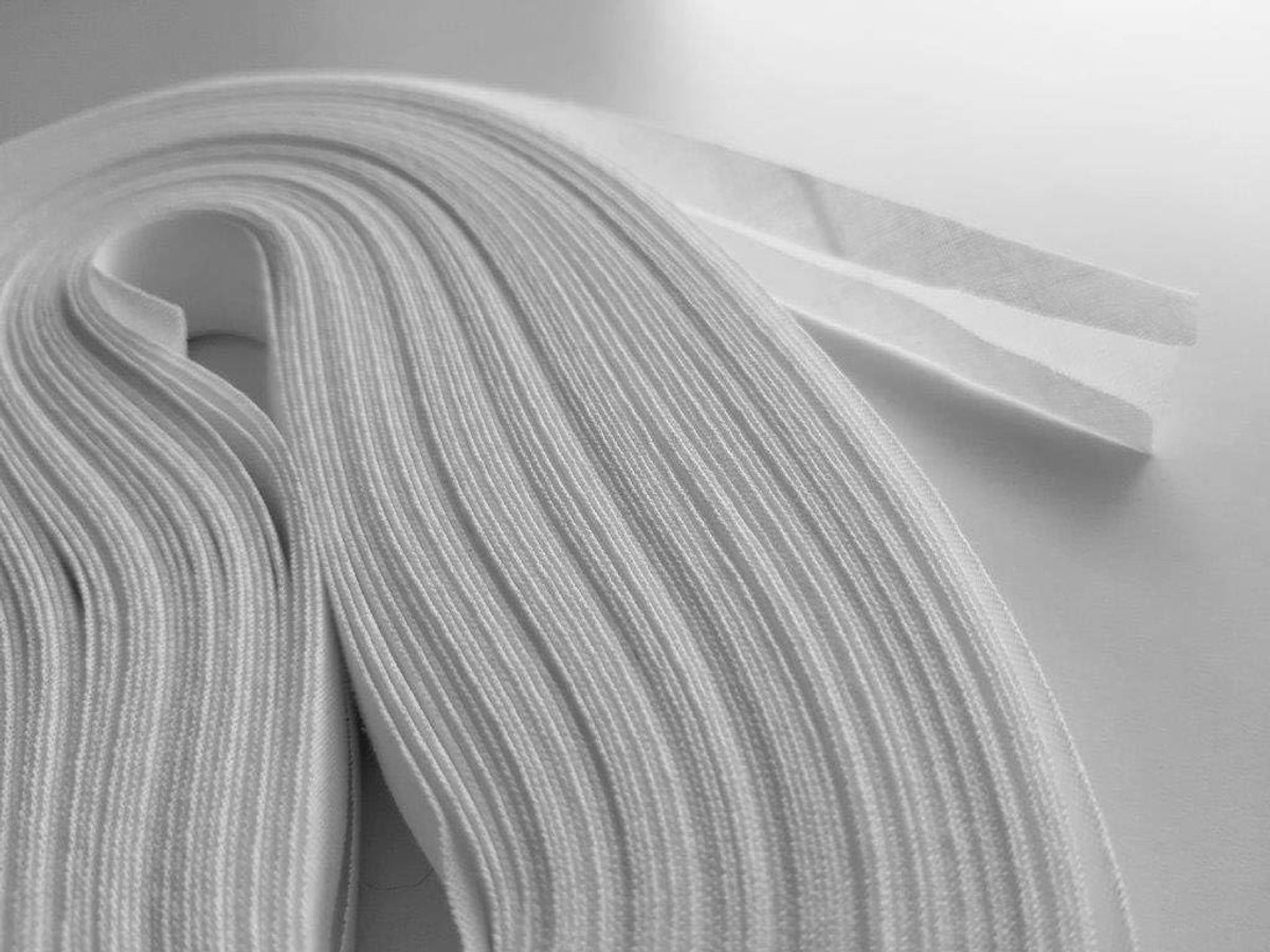 ggm Bias tape, B 20 mm, white, 25 m - ShopVlot