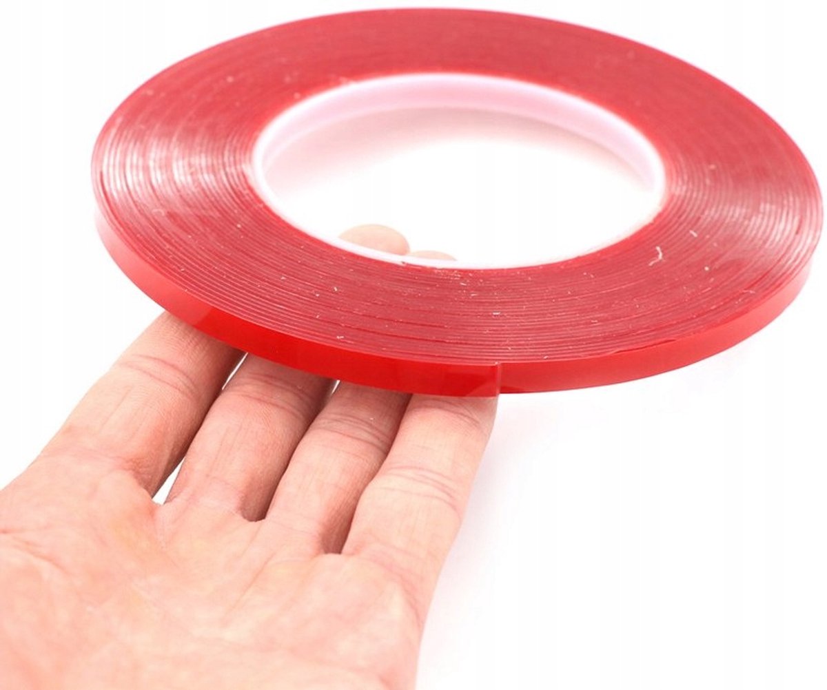 Sterke Dubbelzijdige Acryltape - 4mm x 25m - Transparant