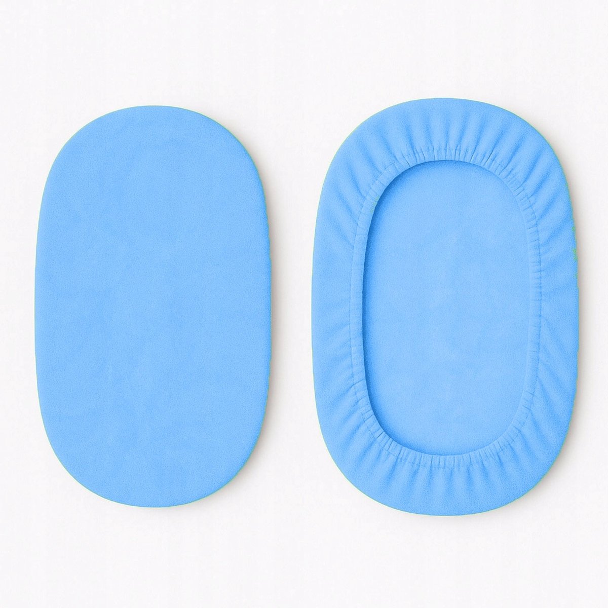 Merkloos Frotte Hoeslaken met Elastiek voor Kinderwagen & Wiege - Blauw