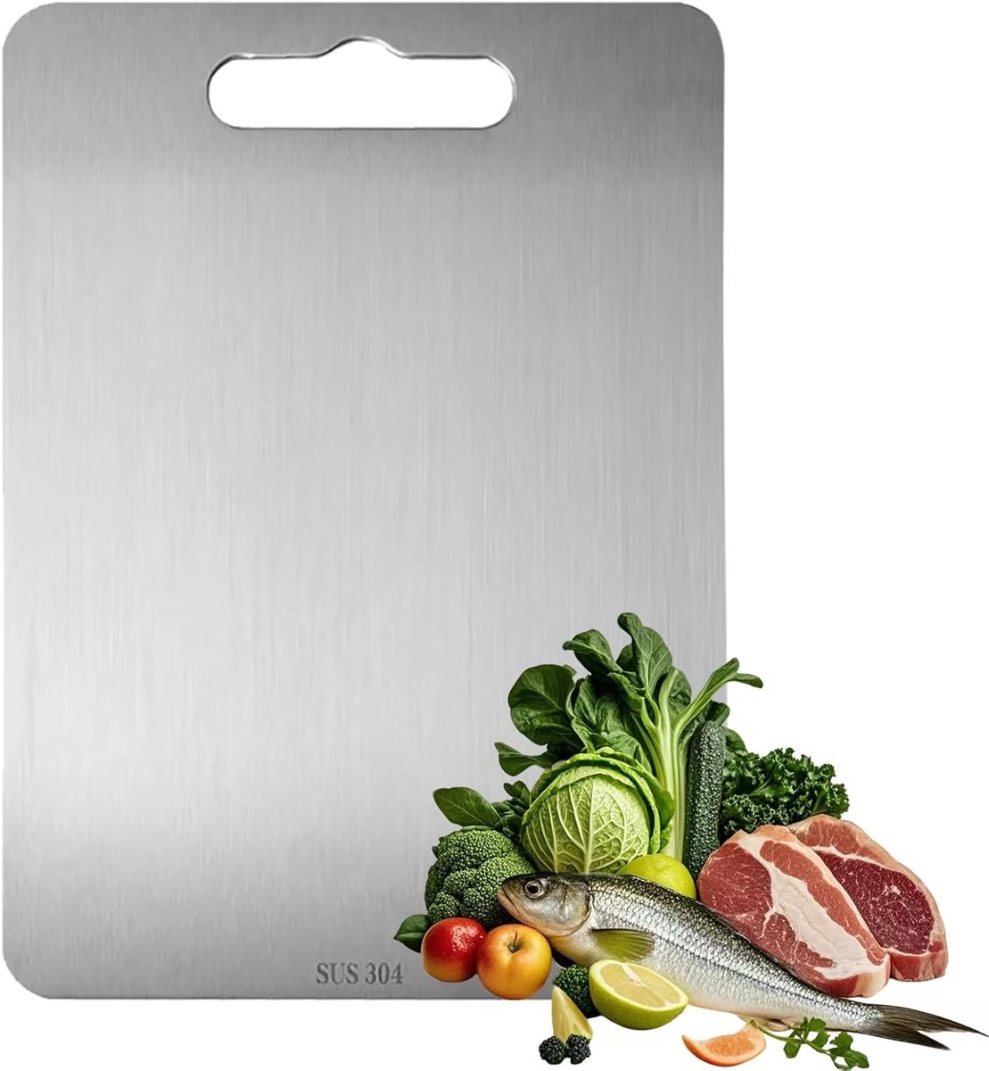Grade antibacteriële snijplaat dubbelzijdig voedsel zuiver titanium snijplaat voor keuken koken 29x20 cm