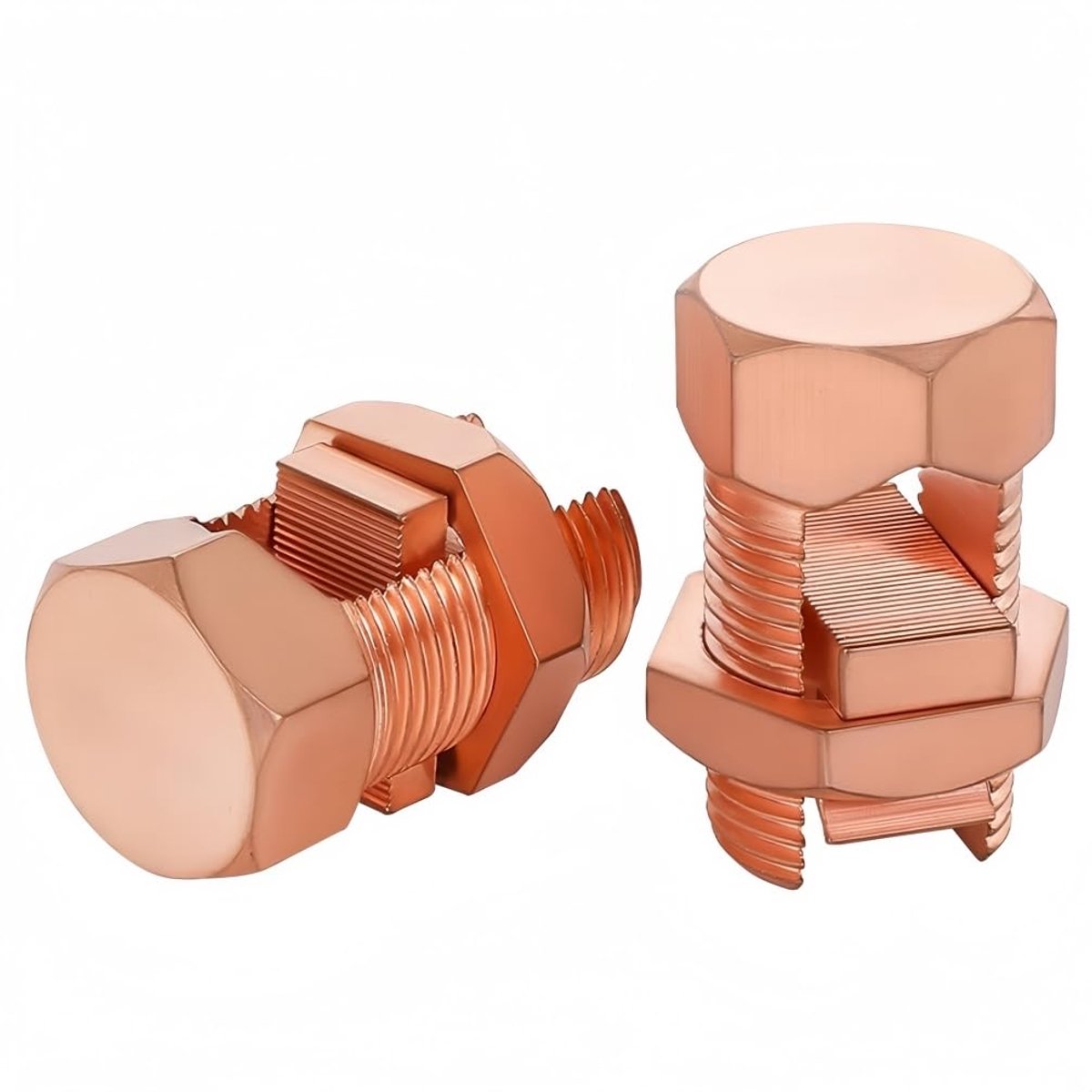 Bolt Connector koperen aardingsklemmen ter voltooiing van de aarding van blanke draden T/J-16 (2 stuks)