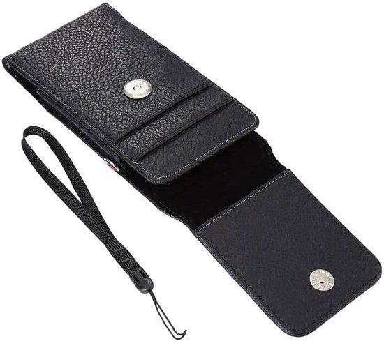 Holster Case Belt Clip Rotary 360 with Card Holder and Magnetic Closure voor Xiaomi Poco M4 Pro 4G (2022) - Black — afbeelding 4