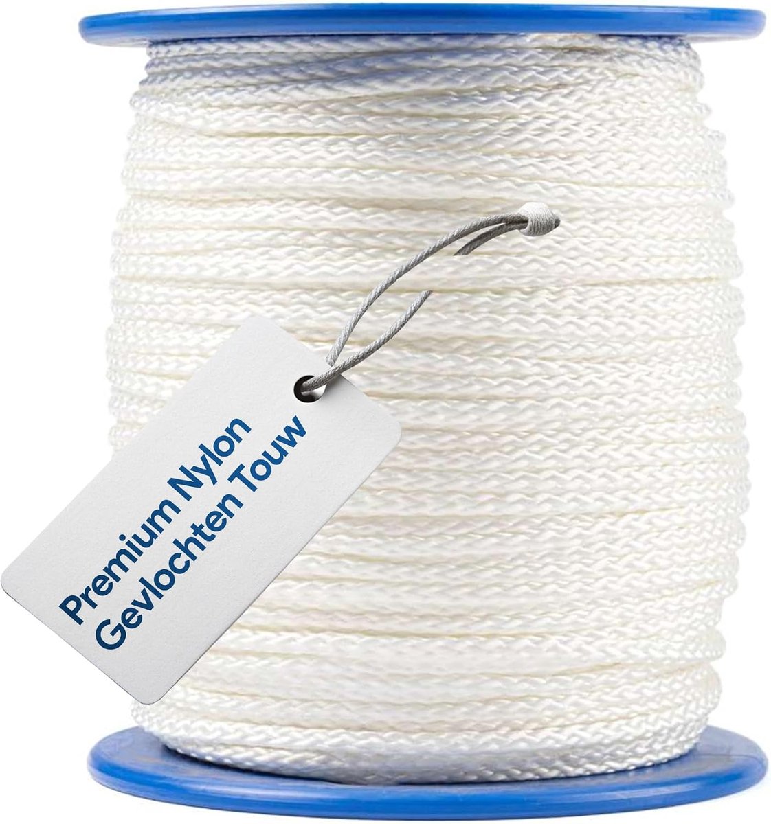 Touw Paracord 3mm Wit 100m – Gevlochten met kern – Breekkracht 160kg – Robuust nylon koord voor outdoor, tent & DIY