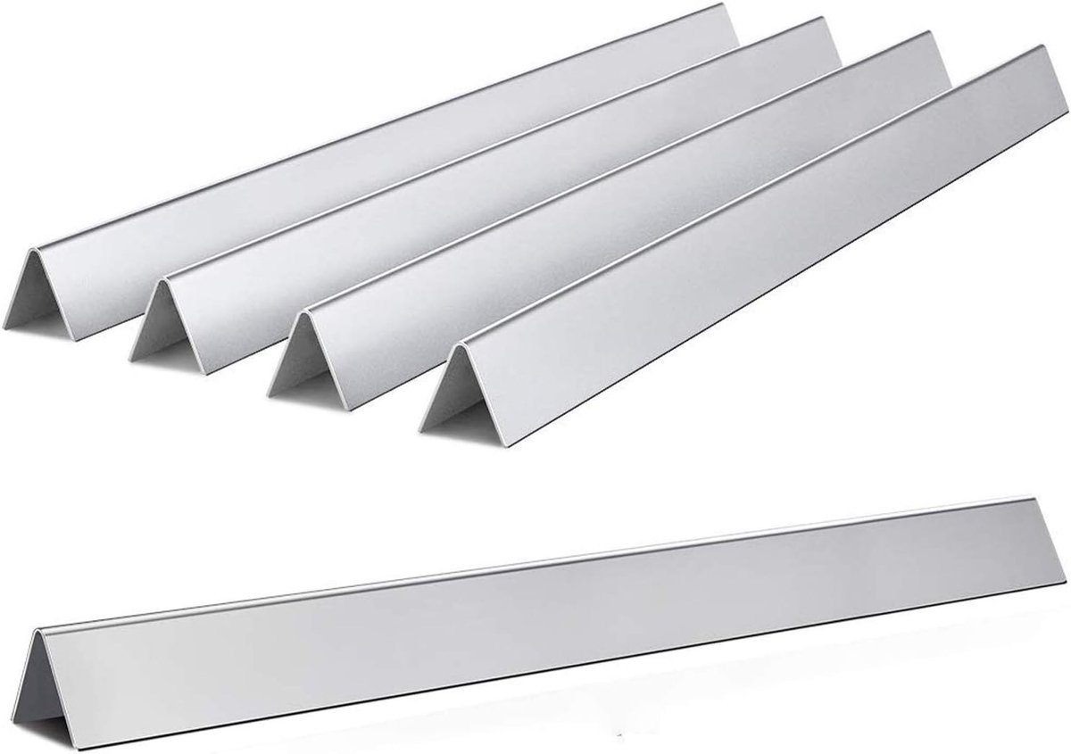 7540 7539 Flavourizer Bars Vervanging voor Weber Genesis 300 Series, E310, E320, S310, S320 Flavourizer, met zijbediening, set van 5 smaakbars van roestvrij staal