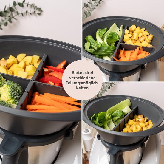 Steamix Stoomverdeler voor Thermomix Varoma - Compatibel TM6, TM5, schoon stomen zonder vermenging, groenten, vis en vlees — afbeelding 3
