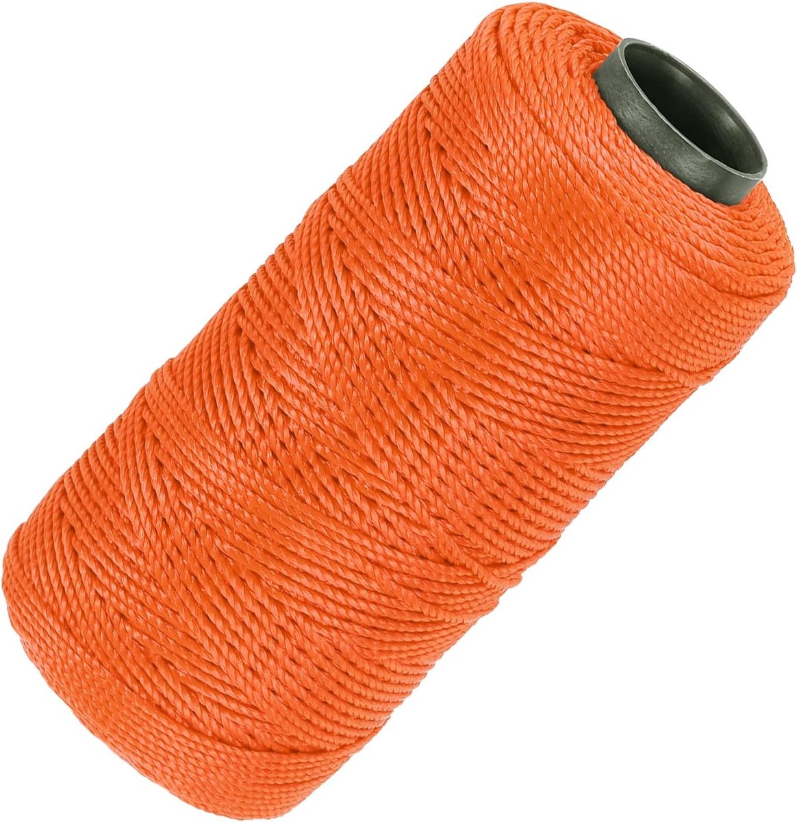 Nylon koord, 3 strengen, gedraaid metselkoord, 3 strengen, 3 mm x 218 m, nylon koord voor doe-het-zelfprojecten, tuinieren, geschenkverpakkingen, kerstfeestaccessoires, oranje