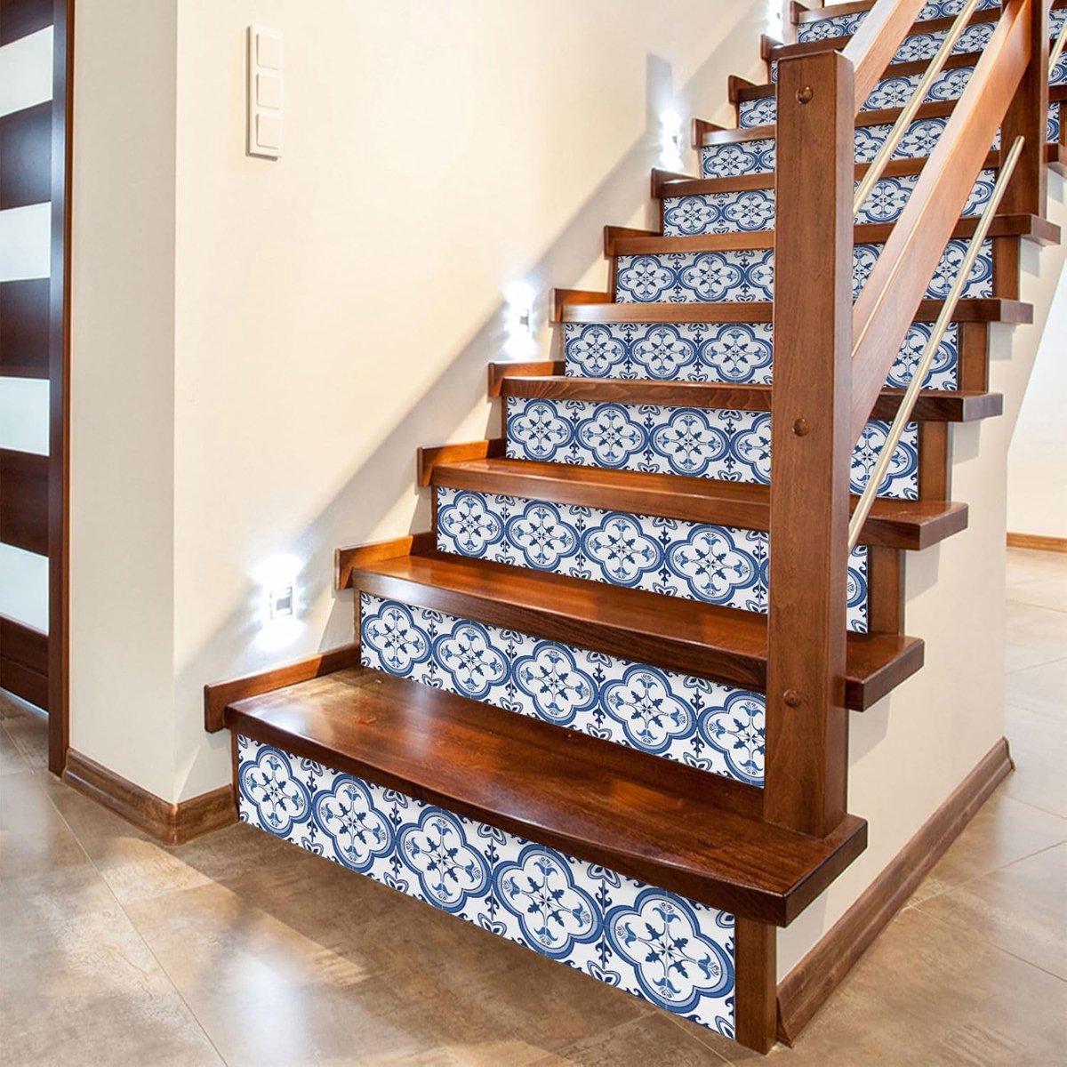 7 stuks 100 x 18 cm zelfklevende klaver trapstickers keuken badkamer tegelstickers trap stijggeleiding decals traptreden decoratie trap open haard kast decoratieve stickers