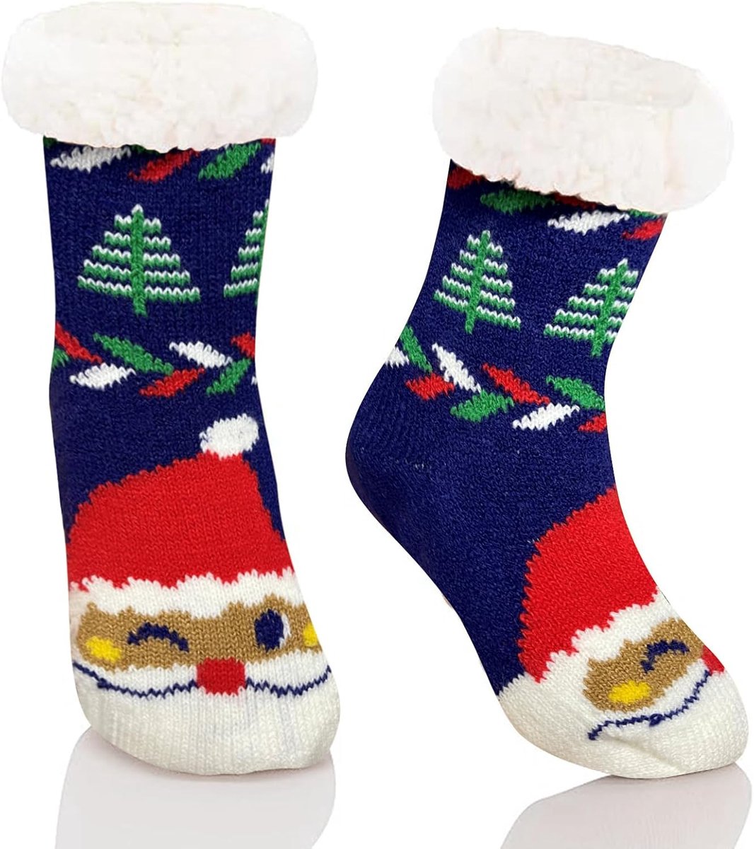 Sokken voor kinderen, knuffelsokken voor Kerstmis, Kerstmis, cadeaus voor meisjes en jongens, kerstdecoratie om op te hangen, open haard, kerstboom