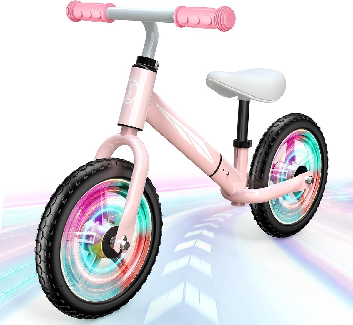 Loopfiets voor Kinderen van 2 tot 5 Jaar, Meegroeiend, Max. 50 kg, Blauw/Roze
