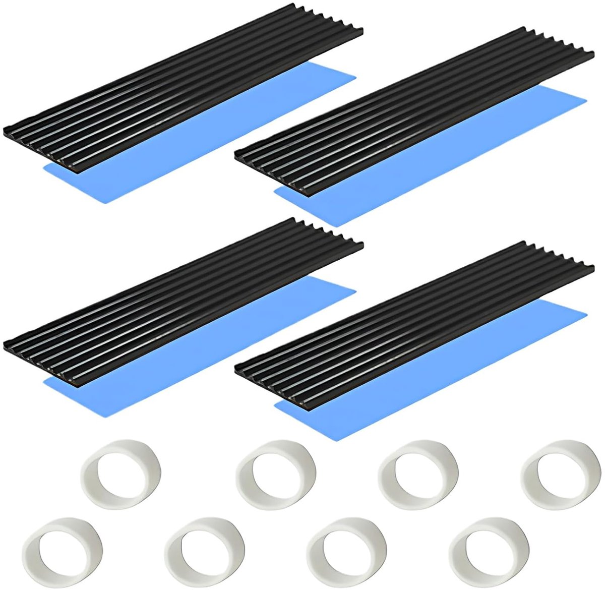 M.2 SSD koellichaam met thermische geleidende zelfklevende plaat om thermische weggelopen koellichaam te voorkomen CPU IC chip printplaat geschikt voor LED-versterker aluminium 70mm × 22mm × 3mm