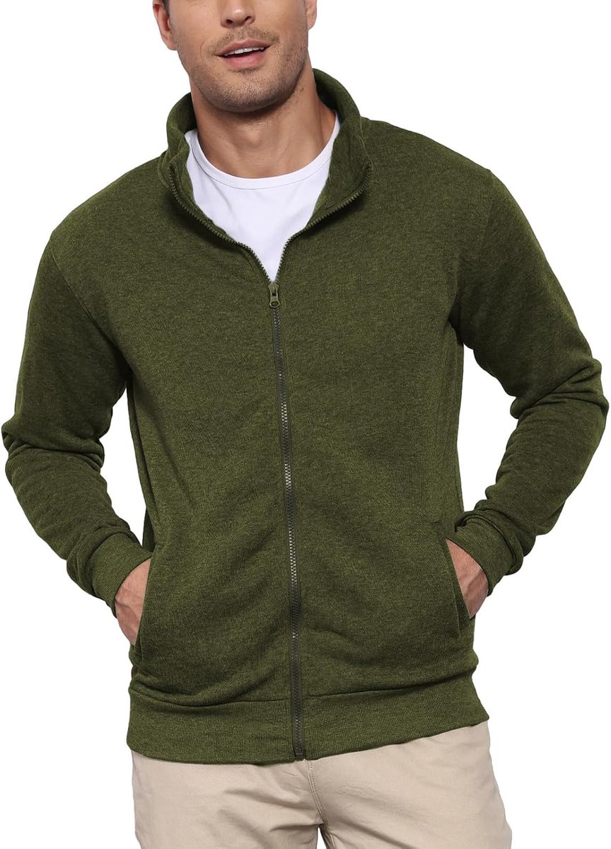 Sweatshirt zonder capuchon ritssluiting sport jas met ritssluiting licht winter sweatshirt vest M-3XL