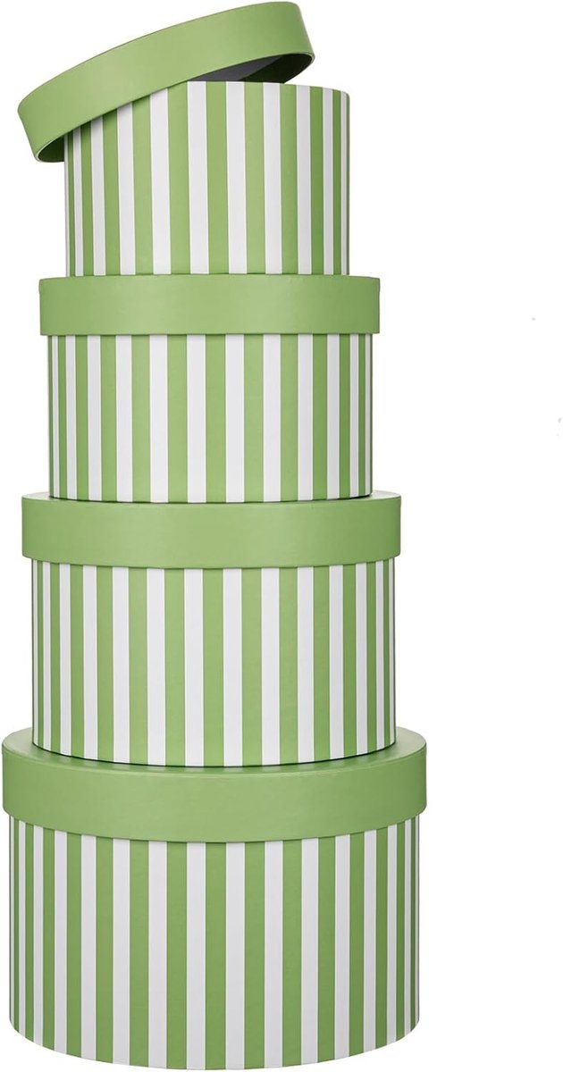 Dozen met deksels, bloemisthoeddozen voor arrangementen, felroze bloemdoos, set van 4 nestende geschenkdoos met deksels voor bloemenarrangementen, leeg bruidsmeisje, bruiloft