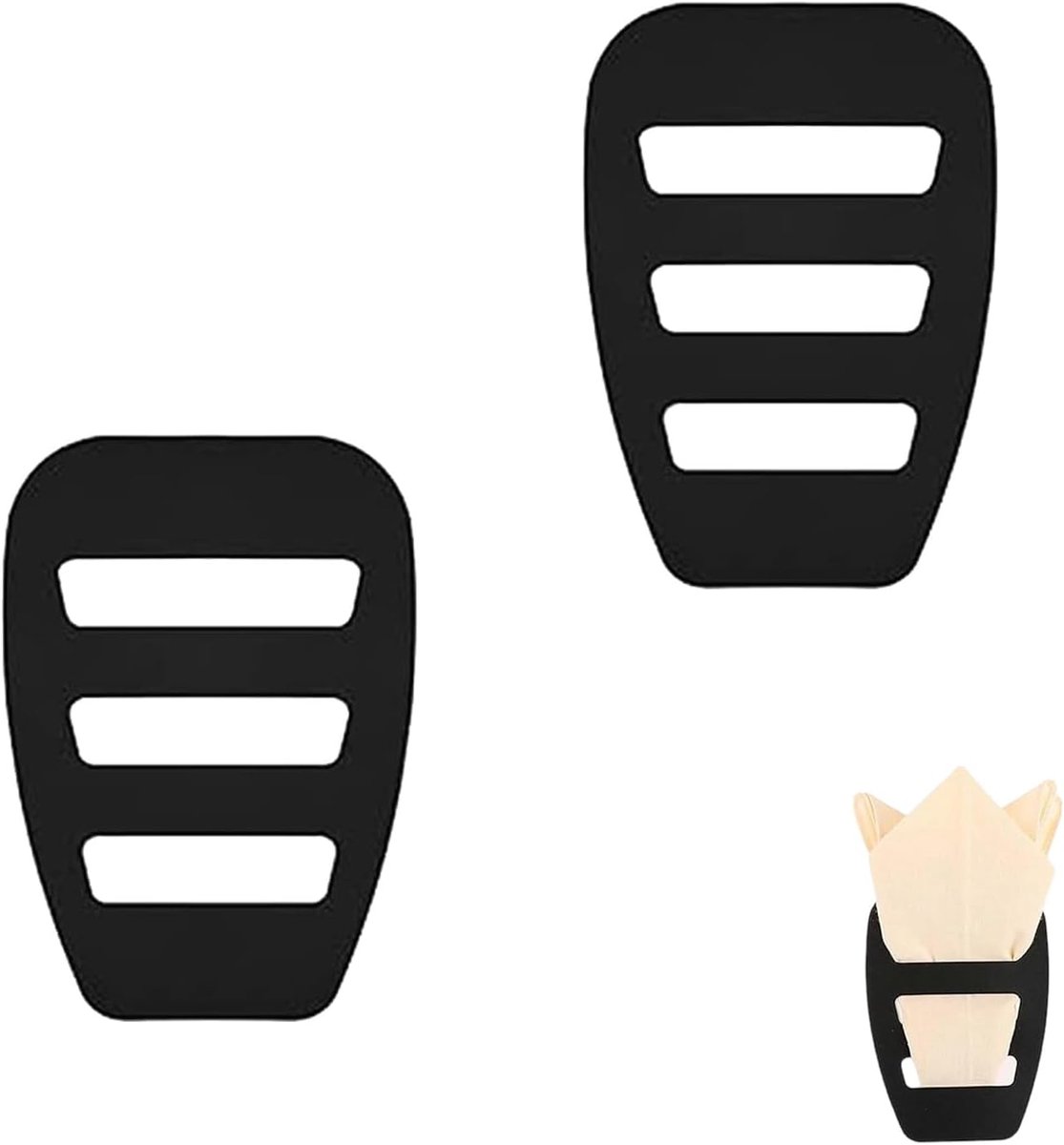 2 stuks zakdoekhouders, pochetjeshouders voor heren, pochet, accessoires voor bruiloft, smokings, pakken, diners, jassen