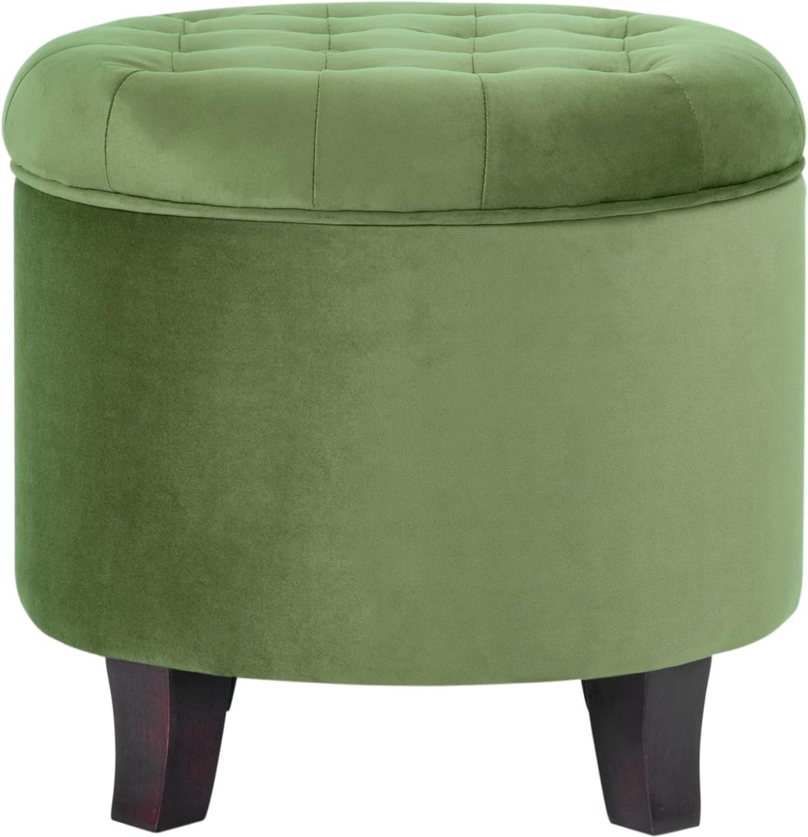 Ottoman Kinfine Round Tufted Storage Velvet