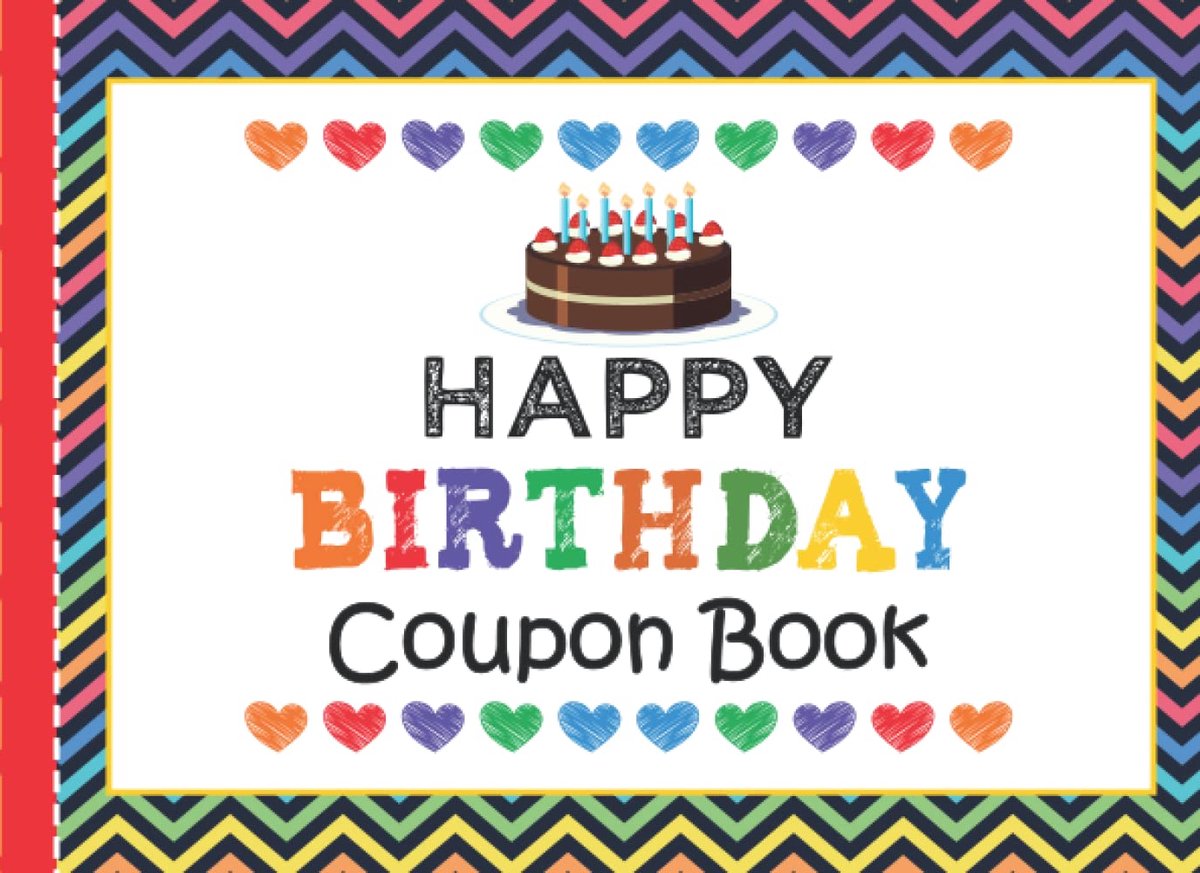 Birthday Coupon Book: 30 Blank Fillable DIY Vouchers To Fill In. Coupon Booklet Gift Certificates for Her, Him, Couples, Lovers, Wife, Husband, Girlfriend, Boyfriend, and Kids