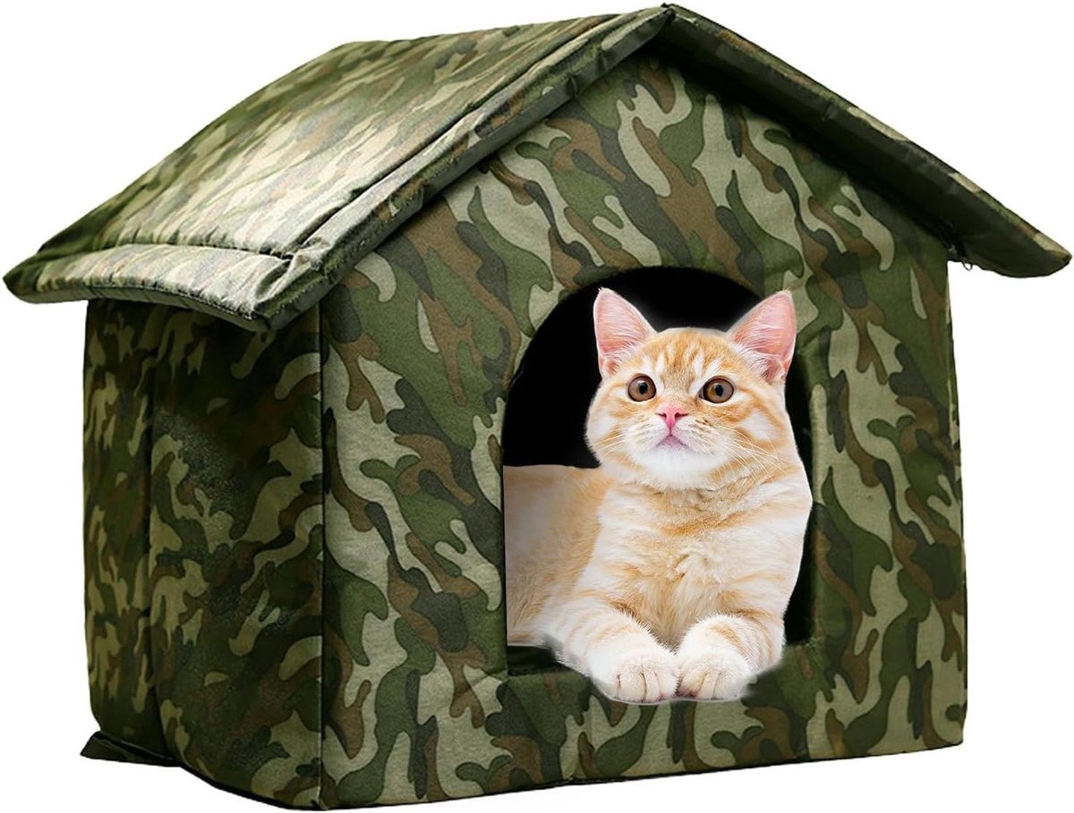Hondenhuis Puppyverblijf - Dierenhuis Buiten - Huisdieren Warm Houden - Weerbestendig Ontwerp - 41 x 41 x 33 cm - Grijs