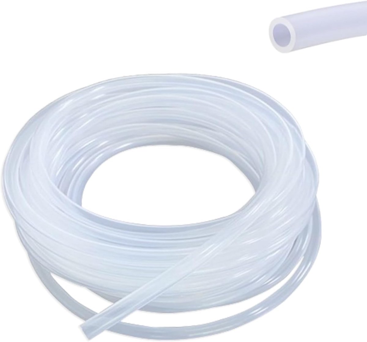 2 M siliconen slang (binnendiameter 8 mm, buitendiameter 10 mm), levensmiddelenkwaliteit slang, flexibele siliconen rubberen slangen voor lucht, olie, huishouden, watertransport, drinkwater