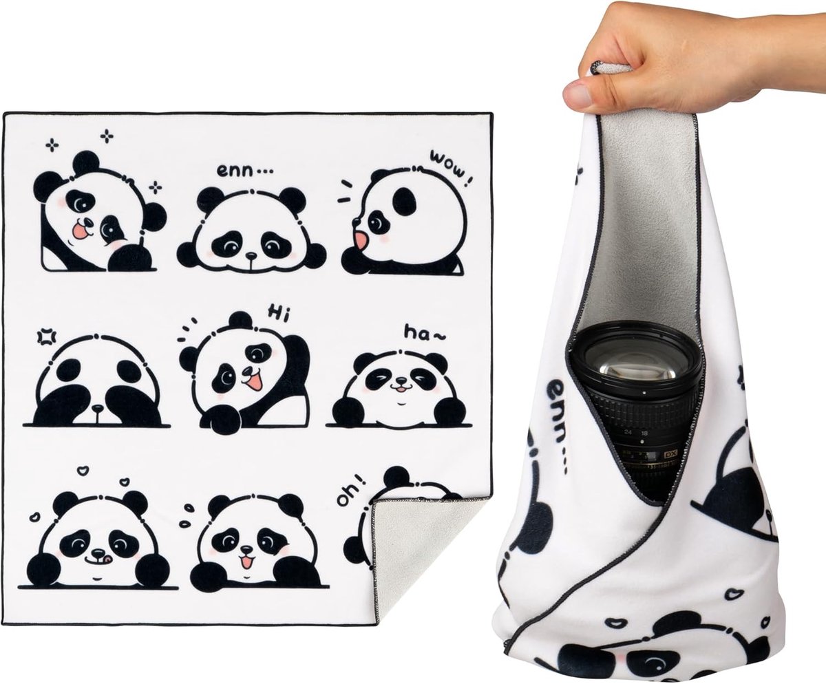 Way Magic Protective Wrap zelfklevende beschermhoes, krasbestendig en wasbaar doek, pandamotief, 35×35 cm