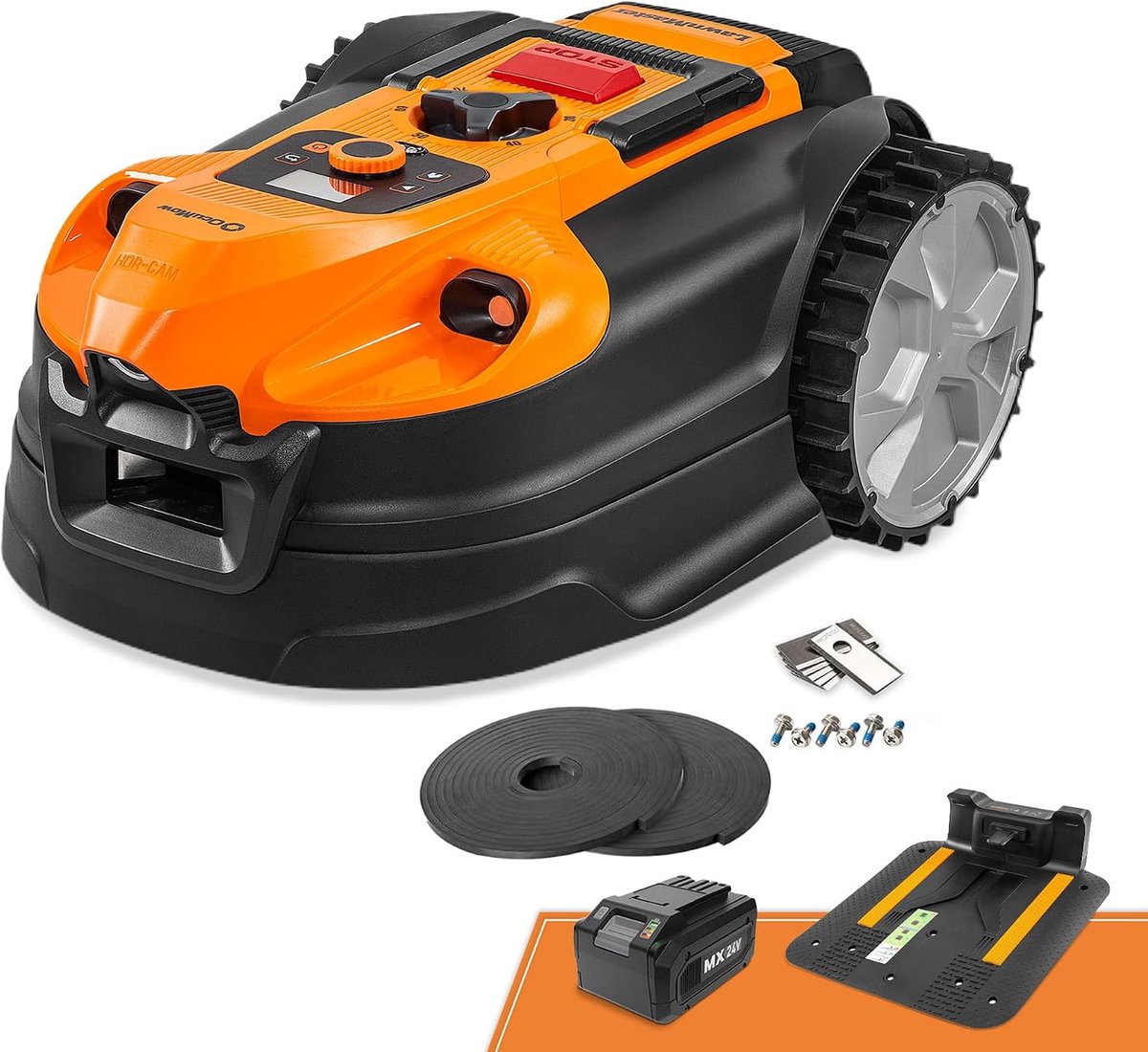 Robotmaaier zonder grensdraad - tot 800 m² - obstakelherkenning - autonome oplaadstation - ShopVlot