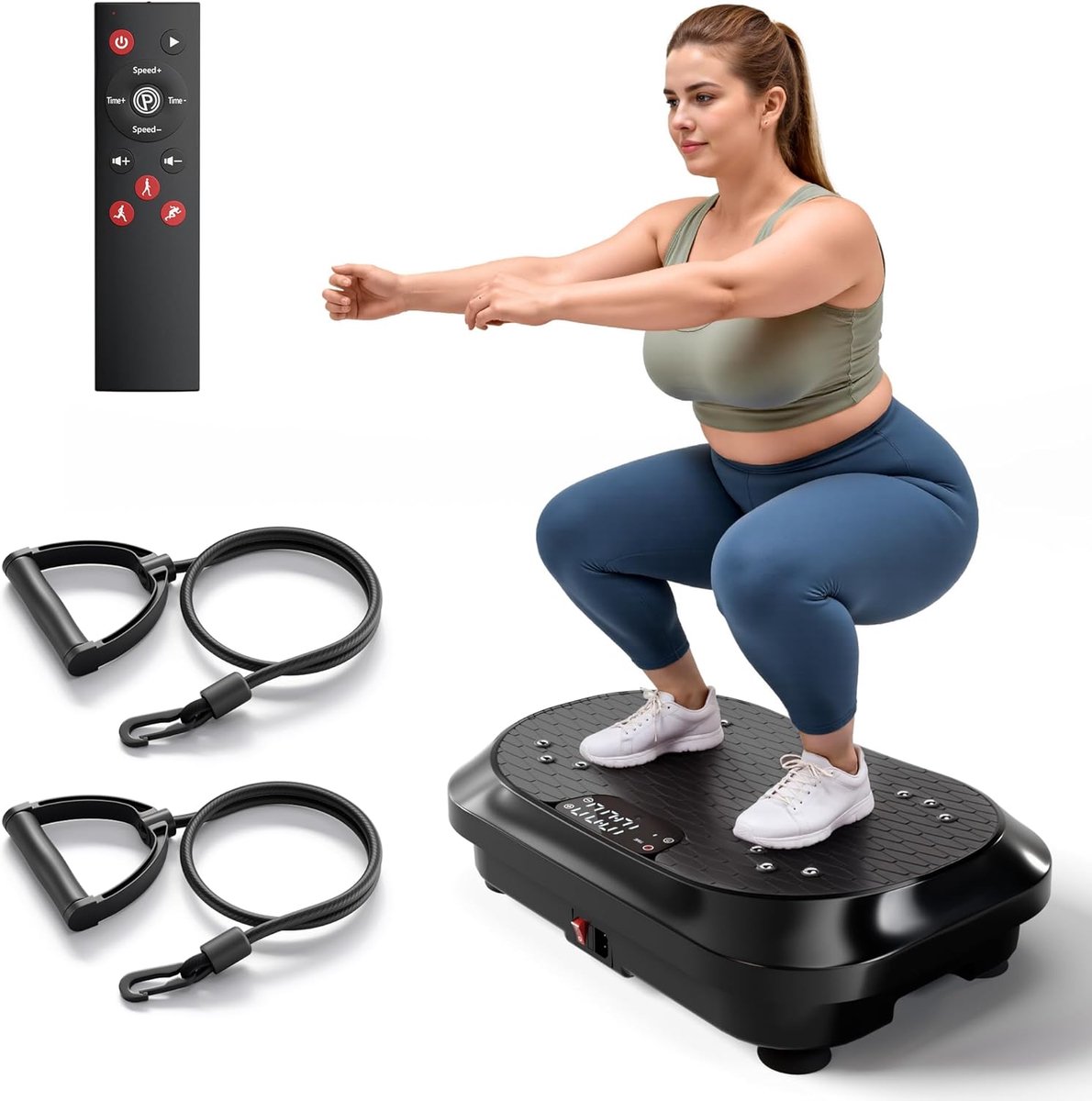 Vibratieplaat trainingsapparaat - 120 massage-intensiteitsniveaus - Bluetooth luidsprekers - ShopVlot
