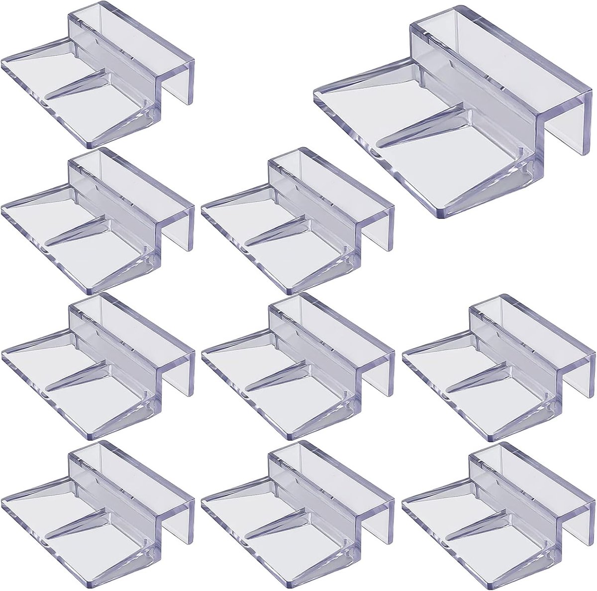 Aquarium Cover Clips 6mm - Acryl - Stevige ondersteuning - Eenvoudig in gebruik - ShopVlot