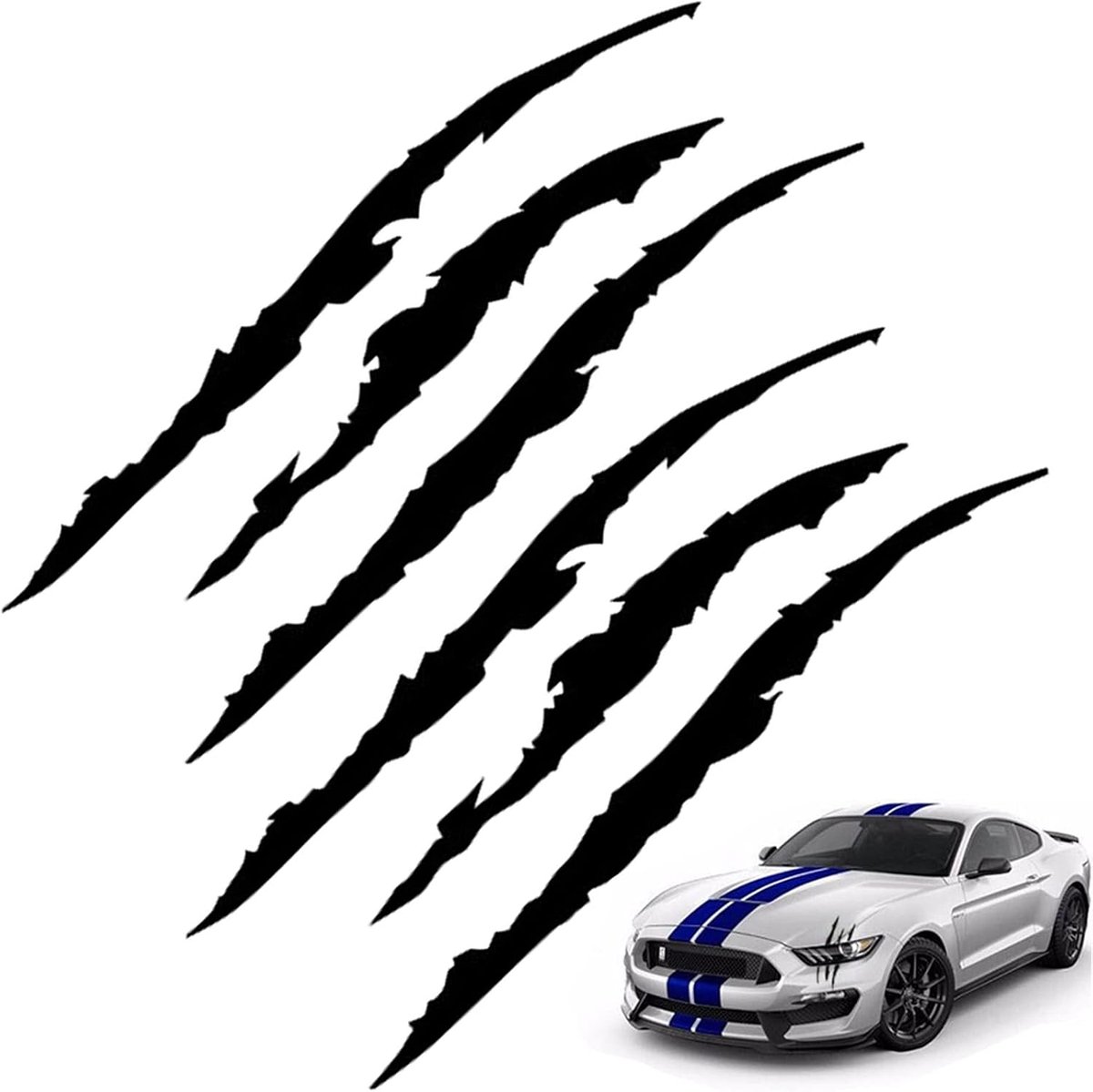 Auto klauwstickers - 2 stuks - waterdicht vinyl - zelfklevende decoratie voor koplampen - ShopVlot