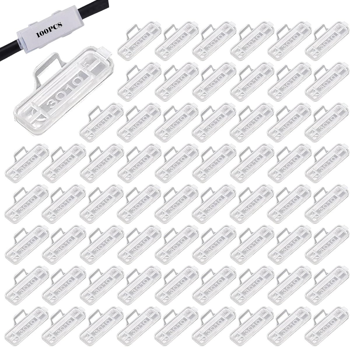 Kabelmarkers 100 Stuks - Transparant - Waterdichte Labels - Voor het markeren van verschillende kabels - ShopVlot