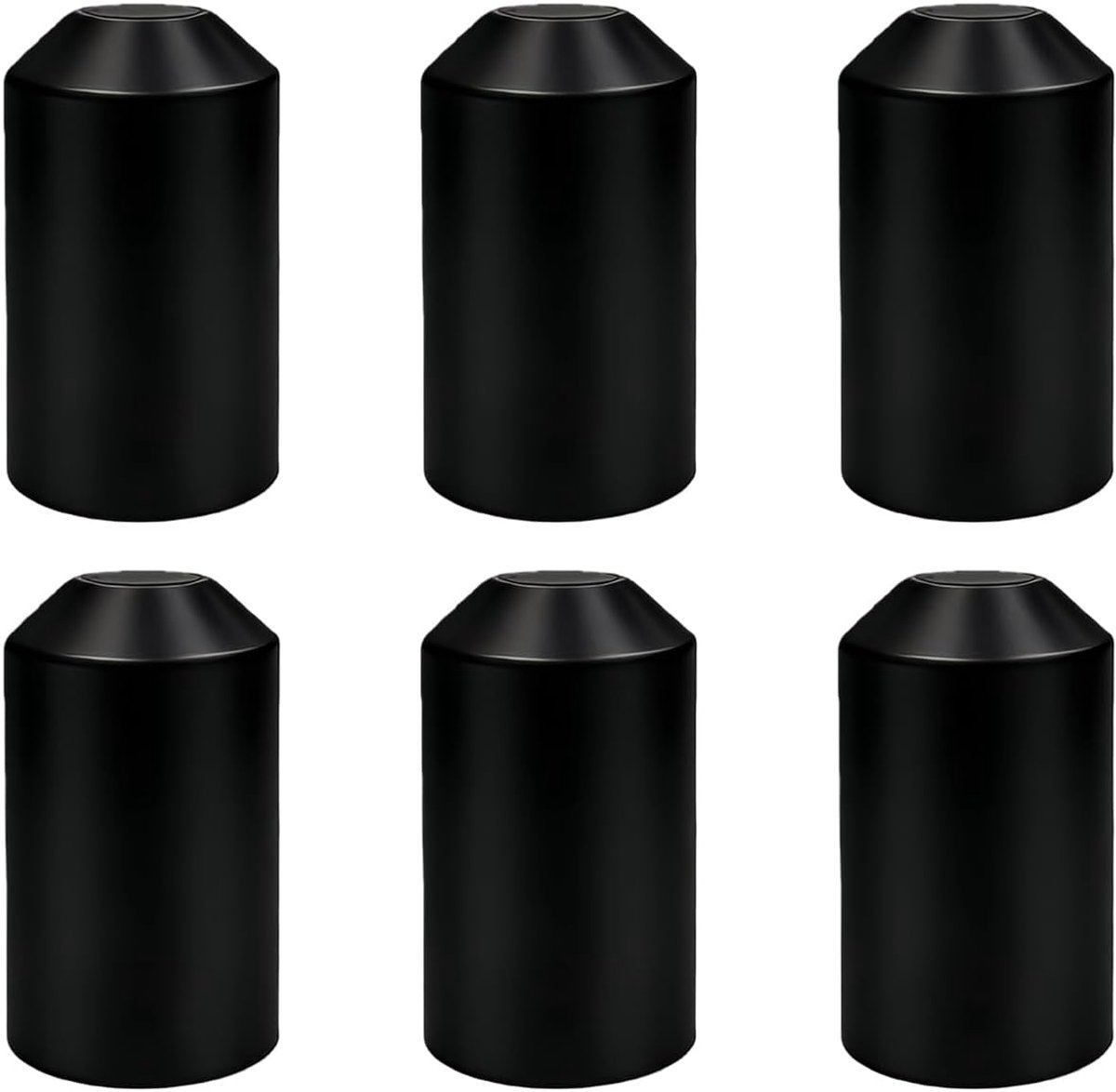 Kruipbuis 35mm - Zwart met Lijm - Waterdichte Isolatie - Ideaal voor Kabeluiteinden - ShopVlot