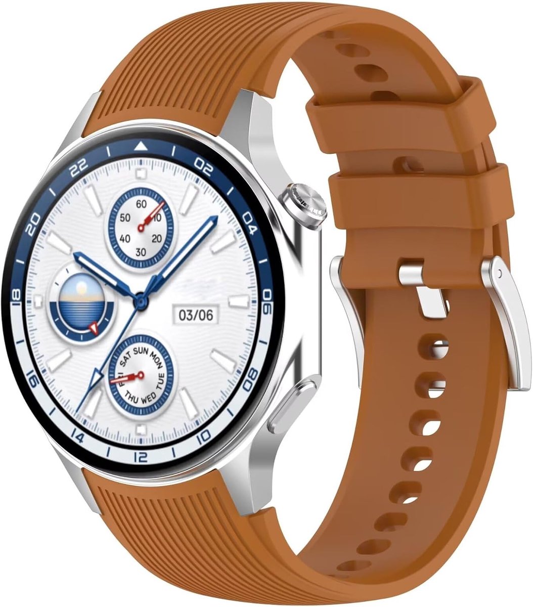 Horlogeband voor Oppo Watch X - Zacht TPU silicone - Verstelbaar en antislip - Comfortabel in gebruik - ShopVlot