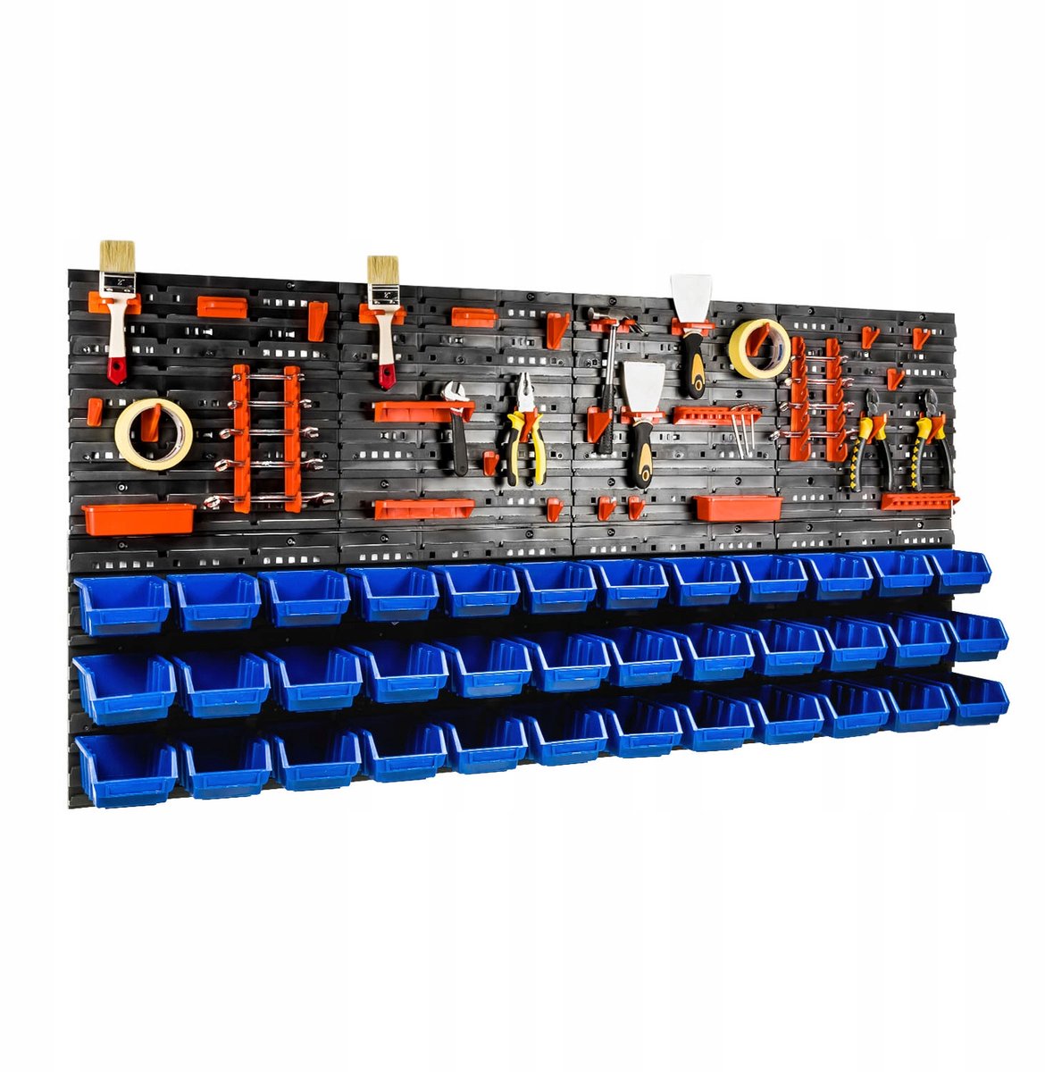 Gereedschapsbord Garage 160x80cm met 36 Bakjes - Werkplaats Organisatie