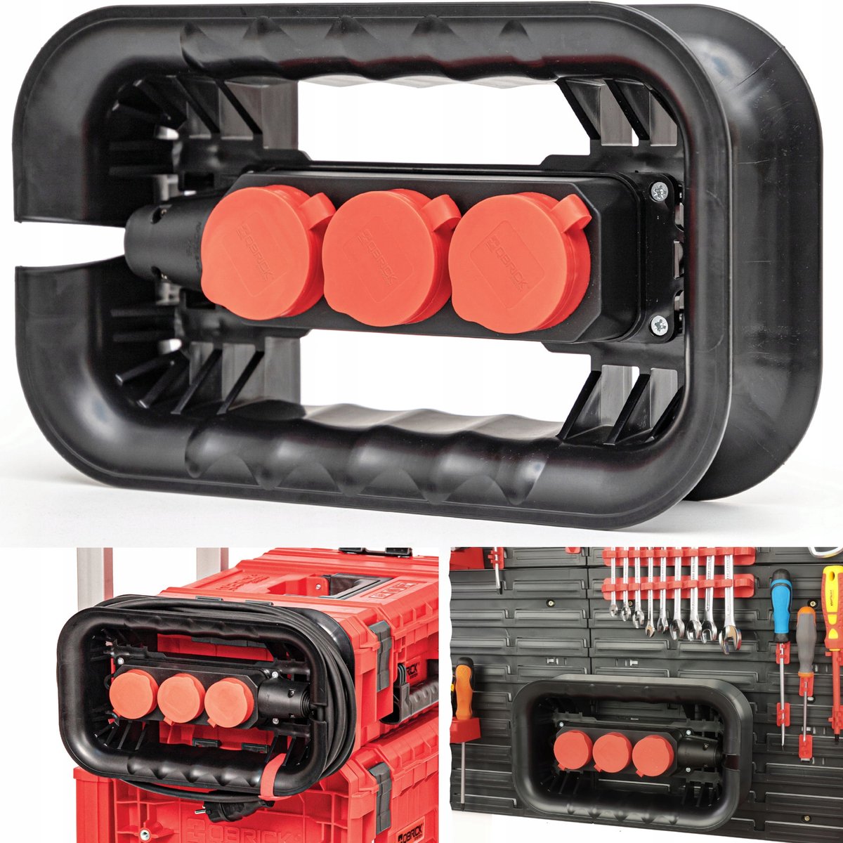 Merkloos Kabeloprolhouder voor Gereedschapsbord & Qbrick Box