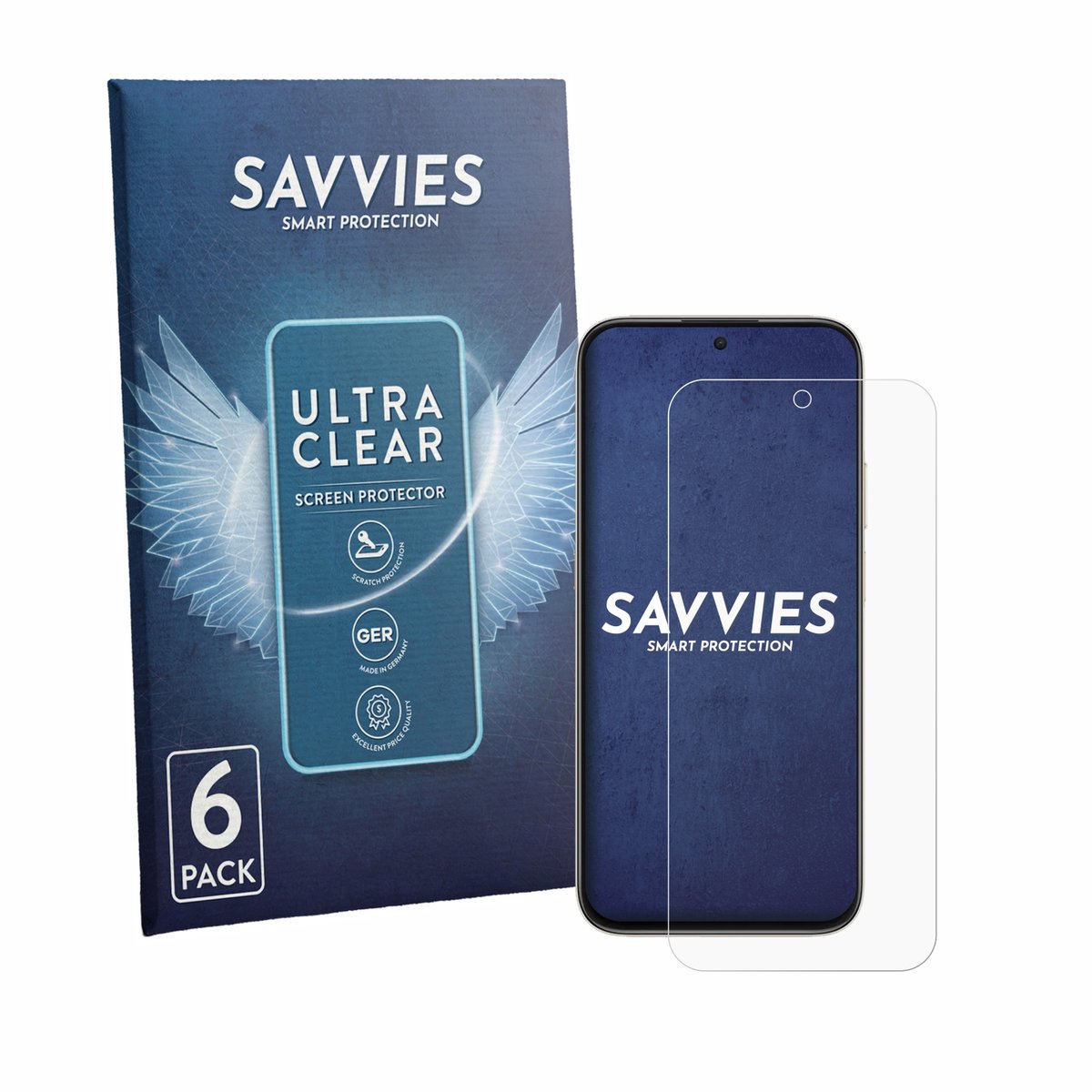 Savvies - Screenprotector voor Honor X7e Plus 5G - Folie Beschermfolie transparant 6 Stuks