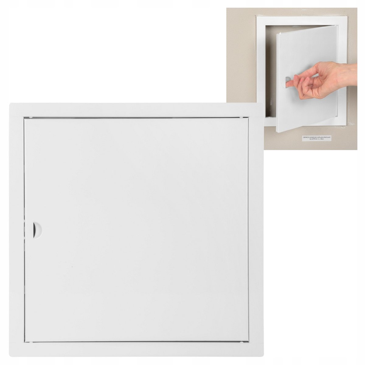 Universeel Witte Metalen Servies Luik 60x60cm